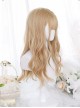 Caramel Golden Gentle Micro-curly Long Curly Wig Classic Lolita Wigs