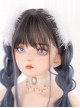 Black-brown Gradient Gray-blue Long Straight Wig Gothic Lolita Wigs