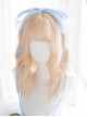 Alice Light Golden Medium Length Curly Wig Classic Lolita Wigs