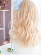 Alice Light Golden Medium Length Curly Wig Classic Lolita Wigs