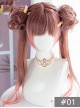 Brown-pink Gradient Dual Horsetail Wig Sweet Lolita Wigs