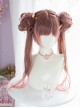 Brown-pink Gradient Dual Horsetail Wig Sweet Lolita Wigs