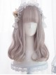 Harajuku Gray-pink Sweet Lolita Long Curly Wigs