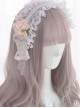 Harajuku Gray-pink Sweet Lolita Long Curly Wigs