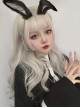 Harajuku Gray Gradient Medium Length Curly Wig Classic Lolita Wigs