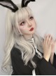 Harajuku Gray Gradient Medium Length Curly Wig Classic Lolita Wigs