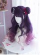 Sailor Moon Luna Dark Purple Gradient Long Curly Wig Sweet Lolita Wigs
