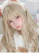 Love And Beauty Venus Light Golden Long Curly Wig Classic Lolita Wigs