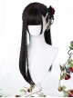 Black Gradient Blue Long Straight Wig Gothic Lolita Wigs
