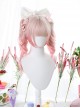 Pink Gradient Dual Horsetail Clips Sweet Lolita Wigs