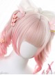 Pink Gradient Dual Horsetail Clips Sweet Lolita Wigs