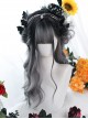 Gentle Topical Staining Long Curly Wig Classic Lolita Gray Wigs