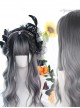 Gentle Topical Staining Long Curly Wig Classic Lolita Gray Wigs