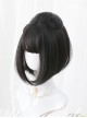 Black Or Brown Bob Haircut Short Straight Wig Sweet Lolita Wigs