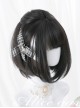 Black Or Brown Bob Haircut Short Straight Wig Sweet Lolita Wigs