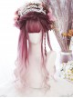 Cranberry Color Gradient Gentle Curly Classic Lolita Long Curly Wigs