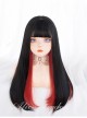 Multicolour Optional Hidden Highlights Long Straight Wig Daily Lolita Wigs