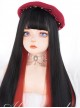 Multicolour Optional Hidden Highlights Long Straight Wig Daily Lolita Wigs