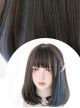 Hidden Highlights Medium Length Straight Wig Daily Lolita Wigs