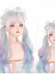 Gradient Macaron Color Sweet Lolita Long Curly Wigs