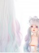 Gradient Macaron Color Sweet Lolita Long Curly Wigs