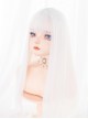 Harajuku White Long Straight Wig Classic Lolita Wigs