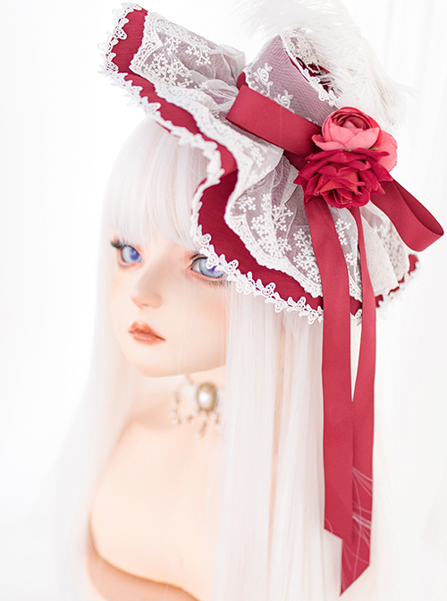 Harajuku White Long Straight Wig Classic Lolita Wigs