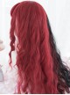 Red And Black Color Matching Harajuku Gothic Lolita Long Curly Wigs