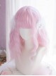Pink Gradient Medium Length Wig Cute Sweet Lolita Wigs