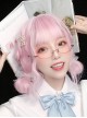 Pink Gradient Medium Length Wig Cute Sweet Lolita Wigs