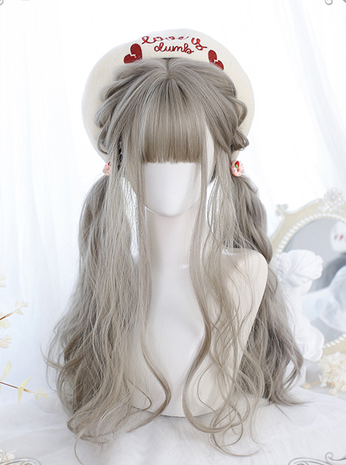 Gentle Long Curly Gray Wig Classic Lolita Wigs