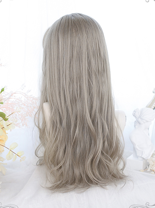 Gentle Long Curly Gray Wig Classic Lolita Wigs