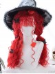 Fluffy Sheep Curly Long Wig Gothic Lolita Red Wigs