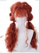 Fluffy Sheep Curly Long Wig Gothic Lolita Orange Wigs