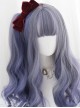 Gray Purple Mixed Gradient Sweet Lolita Long Curly Wigs