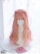 Coral Peach Pink Long Curly Wig Sweet Lolita Wigs