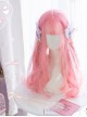 Sakura Coral Pink Long Curly Wig Sweet Lolita Wigs