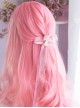 Sakura Coral Pink Long Curly Wig Sweet Lolita Wigs