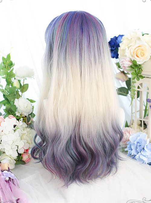 Dreamy Purple Natural Gradient Classic Lolita Long Curly Wigs