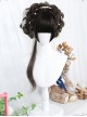 Elegant Dark Gray Long Curly Wig Classic Lolita Wigs