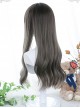Elegant Dark Gray Long Curly Wig Classic Lolita Wigs
