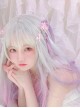 Gray Gradient Green Or Pink Sweet Lolita Long Curly Wigs