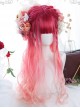 Harajuku Pink Natural Gradient Classic Lolita Long Curly Wigs