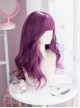 Grape Purple Long Curly Sweet Lolita Wigs