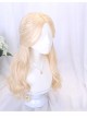 Golden Long Curly Wig Elegant Classic Lolita Wigs