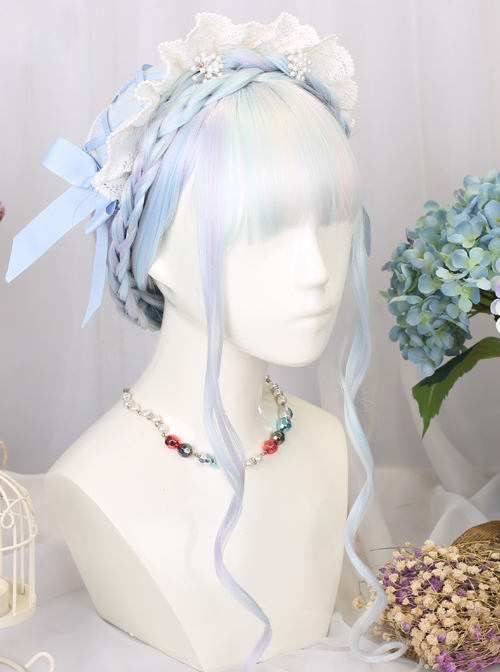 Gemstone Color Long Straight Classic Lolita Wigs