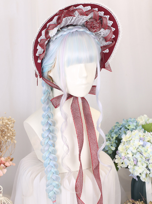 Gemstone Color Long Straight Classic Lolita Wigs