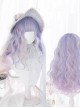 Pink Purple Gradient Silver Elegant Long Curly Sweet Lolita Wigs