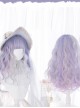 Pink Purple Gradient Silver Elegant Long Curly Sweet Lolita Wigs