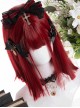 Wine Red Gothic Lolita Short Straight Wigs